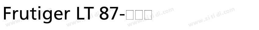 Frutiger LT 87字体转换